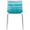 Leisuremod Astor Water Ripple Design Dining Chair, Transparent Blue AC20TBU - alternate 4