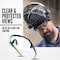 Jackson Safety Maxview+, Safety Glasses, Anti-Fog & Anti-Scratch, Clear Lens, Black/Green Frame, Half-Frame 60000 - alternate 5