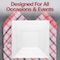Smarty Had A Party 9.5" Clear Square Plastic Dinner Plates (120 Plates), 120PK 6929-CASE - alternate 1
