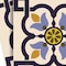 Homeroots 8" X 8" Azul Flora Peel and Stick Removable  Tiles 400014 - alternate 3