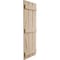 Ekena Millwork Rustic Three Board Joined Board-n-Batten Hand Hewn Faux Wood Shutters, 16 1/2W x 76H, PR SHUBJS16X76HHPR - alternate 11