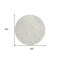 Homeroots 8' Ivory Gray And Gold Round Floral Washable Indoor Outdoor Area Rug 595963 - alternate 3