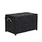 Happimess Jacob 31.5in Hand-Woven Wicker Storage Trunk, Distressed Black HPM9003D - alternate 8