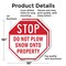 Signmission Stop Do Not Plow Snow onto Property, 10 inch X 10 inch, Aluminum Metal Signs, 2PK OC-A-2PACK-10-193 - alternate 6