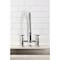 Kingston Brass Double-Handle Deck-Mount Pre-Rinse Bridge Kitchen Faucet, Polished Chrome GS1271BEX - alternate 6