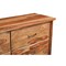 Homeroots 60" Brown Solid Wood Live Edge Six Drawer Double Dresser 552246 - alternate 11
