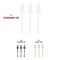 Smarty Had A Party Solid White Moderno Disposable Plastic Dinner Forks, 240PK 9340WH-FK-CASE - alternate 5