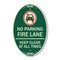 Signmission Fire Lane Keep Clear at All Times with Graphi, 12 In X 18 In Architectural, Heavy Gauge Aluminum A-OV-G-1218-23984 - alternate 1