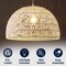 Jonathan Y Campana 20" 1-Light Bohemian Modern Woven Rope/Iron LED Pendant, White JYL6504E - alternate 6