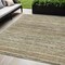 Homeroots 5' X 8' Beige Striped Washable Indoor Outdoor Area Rug 607951 - alternate 1