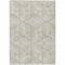 Homeroots 3' X 5' Beige And Ivory Geometric Washable Indoor Outdoor Area Rug 612983 - alternate 7