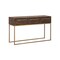 Homeroots 50" Taupe Solid and Manufactured Wood Frame Console Table With Storage 524162 - alternate 3