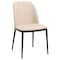 Leisuremod Tule Fabric Dining Side Chair with Powder-Coated Steel Frame, Walnut/Light Brown TCWN18LBR - alternate 1
