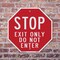 Signmission Stop Exit Only Do Not Enter, 10 inch X 10 inch, Aluminum Metal Signs, 2PK OC-A-2PACK-10-10 - alternate 3