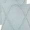 Homeroots Set of Two Blue Diamond Cotton Throw Pillow With Fringe, 2PK 554592 - alternate 5
