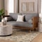 Baxton Studio Uriel Mid-Century Modern Grey Boucle Fabric Sofa 248-13808-ZORO - alternate 4