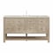 James Martin Vanities Breckenridge 60 in. Single Vanity, Whitewashed Oak, w/ 3 CM Victorian Silver Quartz Top 330-V60S-WWO-3VSL - alternate 1