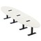 Skutchi Designs 14 Person Conference Table With Power Unit | 16' Oval Table | Harmony Series HAR-OVL-48X192-T.BK-W960-EBLK - alternate 1