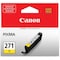 Canon CLI-271 Original Standard Yield Inkjet Ink Cartridge, Yellow CLI-271Y - alternate 1