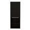 Homeroots 12" Black Laminate Accent Cabinet With Three Shelves 477669 - alternate 2