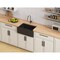 Kingston Brass 30" Fireclay Single Bowl Farmhouse Kitchen Sink with Bottom Grid and Strainer, Matte Black KGPF311910KBC - alternate 3