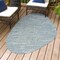 Jonathan Y Callan Modern Rustic Abstract Gray/Navy 6 ft. x 9 ft. Indoor/Outdoor Shaped Area Rug SHP202D-6 - alternate 5
