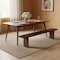 Homeroots 105in Brown Solid Wood Solid Wood Live Edge Dining Bench 636211 - alternate 5