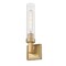 Z-Lite Beau 1 Light Wall Sconce, Rubbed Brass/Clear Ribbed, 4.5 In W 740-1S-RB - alternate 2