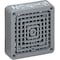 Federal Signal Vibratone Horn, Bell Alarm Type, 120V AC, Indoor, Flush or Semi-Flush Mounting, 4 in x 4 in, Gray 350-120-30 - alternate 1