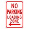 Sign Solutions Usa Parking Sign, 12 in W, Aluminum Sign, White DUS06DWT1218R7-6L - alternate 1