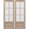 Doornmore G7506, 74.5" x 98" ( 2x36" Door) Left Hand, Mahogany SDL 6 Lite, 3/4 Lite Exterior Door G7506-SW-3696_2_LI - alternate 7