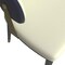 Leisuremod Aria Modern Dining Chair in Leather and Iron Legs with Curved Back in Blue, 2PK AC45BU2 - alternate 5