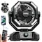 Edendirect Camping Fan with LED Lantern, 20000mAh, Dual Motor, 8 Speeds, Remote Control, Portable, Green ZR-HY8136S-L - alternate 1