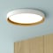 Vaxcel Darien 12-in White/Gold Contemporary Round LED Flush Mount Ceiling Light with Frosted Shade C0382 - alternate 4