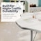 Flash Furniture Wren 60 in Flower Adjustable Height Activity Table, Thermal Laminate Top, Short Legs, White XU-A60-FLR-WHT-T-P-GG - alternate 4
