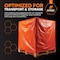 Xpose Safety Pack of 30 2 Layer Concrete Curing Blanket, 6ft x 25ft, R-3.30, air, R-1.37 surface, Orange, 30PK CCB-2L-30-X - alternate 3