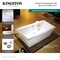 Kingston Brass 66-Inch Acrylic Rectangular Double Ended Freestanding Tub with Overflow/Drain Assembly VTSQ663422M0 - alternate 5