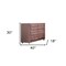 Homeroots 40" Pink Solid and Manufactured Wood Six Drawer Double Dresser 486518 - alternate 4