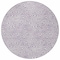 Homeroots 8' Lavender And Ivory Round Abstract Washable Indoor Outdoor Area Rug 599732 - alternate 5