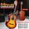 Pyle Beginner Acoustic Guitar Kit, 4/4 Full Size All Wood Instrument with Full Accessory Kit, Picks PGACLS90BB - alternate 4