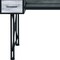 Homeroots 47" Antiqued White and Black Computer Desk With Two Drawers 491439 - alternate 2