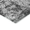 Homeroots 5' X 8' Gray Charcoal And Silver Abstract Washable Indoor Outdoor Area Rug 582921 - alternate 4
