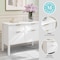 Martha Stewart Hutton Shaker Style Home Office 4 Drawer Lateral File Cabinet in White w/Polished Brass Hardware ZG-ZP-13-WH-GLD-MS - alternate 4