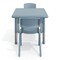 Flash Furniture 3 PC Plastic Activity Table and 4 Chairs Set, 10.5 in Seat Height-Dusty Blue YU-YCX-0023-2-SQR-TBL-DSTYBL-R-GG - alternate 2
