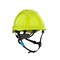 Jsp Short Brim Safety Helmet w/HDPE Shell, 4-Point Chinstrap, 6-Point Suspension, Wheel Ratchet Adj. 280-EV6252S-CH-LY - alternate 1