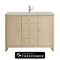 James Martin Vanities Gracyn 48 in. Single Vanity, Coastal Driftwood, w/ 3 CM Victorian Silver Silestone Top D125-V48-CSD-FVSL - alternate 1