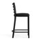 Flash Furniture HERCULES Black Ladder Back Metal Restaurant Counter Stool - Black Vinyl Seat XU-DG697BLAD-24-BLKV-GG - alternate 8