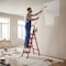 Wrightmaster 2.95 ft. Steel Step Ladder, 8 ft. Reach, 500 lbs. Capacity with Non-Marring Feet ZoroY-RED7 - alternate 4