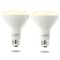 Bulbrite Solana 65-Watt Equivalent BR30 Smart WIFI Connected LED Light Bulb, Frost, 2PK 861702 - alternate 1