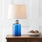 Jonathan Y Azure 23.5" Glass Bottle LED Table Lamp, Cobalt/Natural JYL1004A - alternate 7
